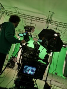 Öko statt Ego Filmproduktion - Hinter den Kulissen im Greenscreen-Studio